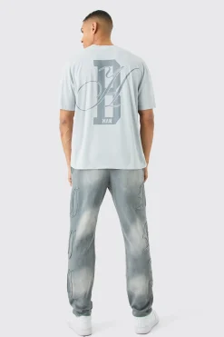 Oversized Boxy Washed Bh Man T-shirt | UK^boohooMAN Clearance