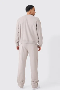 boohooMAN Oversized Boxy Washed Sweatshirt Tracksuit | UK| Tracksuits