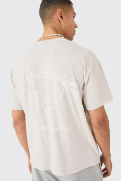 Oversized Boxy Worldwide Overdye T-shirt | UK^boohooMAN Outlet