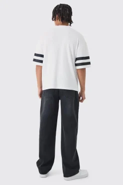 Oversized Boxy Worldwide Waffle T-shirt | UK^boohooMAN Hot