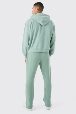 boohooMAN Oversized Boxy Zip Through Washed Hoodie | UK| Hoodies & Sweatshirts