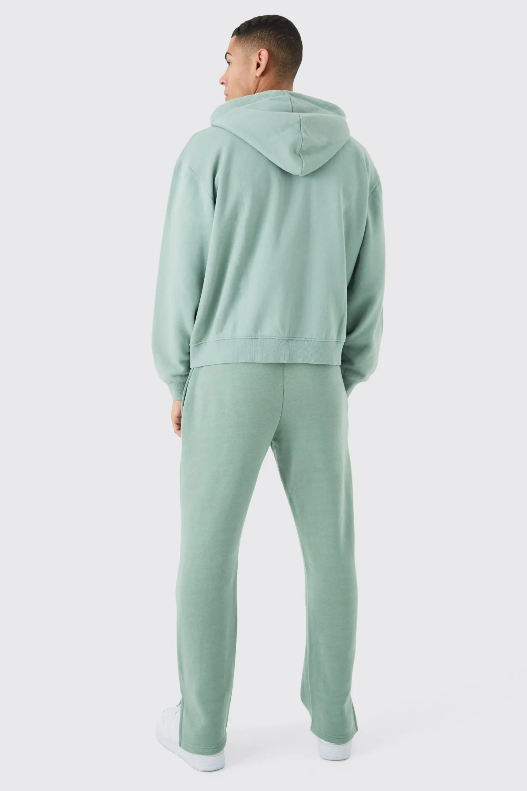 boohooMAN Oversized Boxy Zip Through Washed Hoodie | UK| Hoodies & Sweatshirts