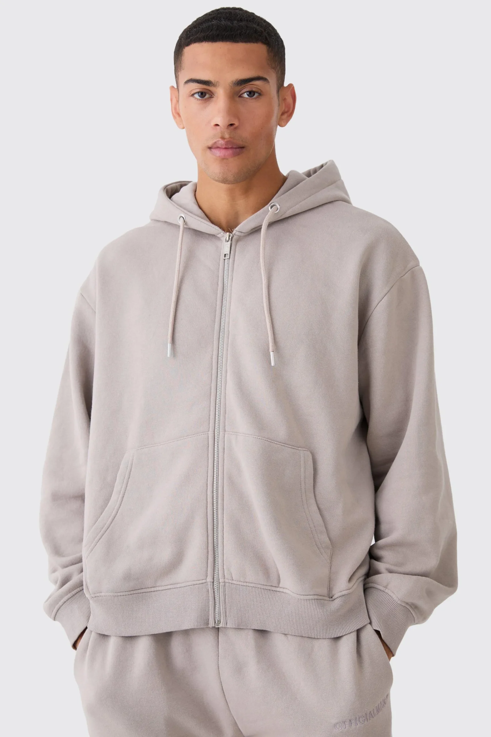 boohooMAN Oversized Boxy Zip Through Washed Hoodie | UK| Hoodies & Sweatshirts