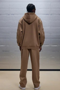 boohooMAN Oversized Boxy Zip Through Pocket Detail Hooded Tracksuit | UK| Tracksuits