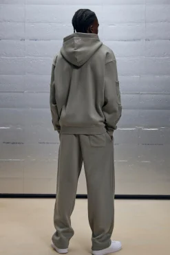 boohooMAN Oversized Boxy Zip Through Pocket Detail Hooded Tracksuit | UK| Tracksuits