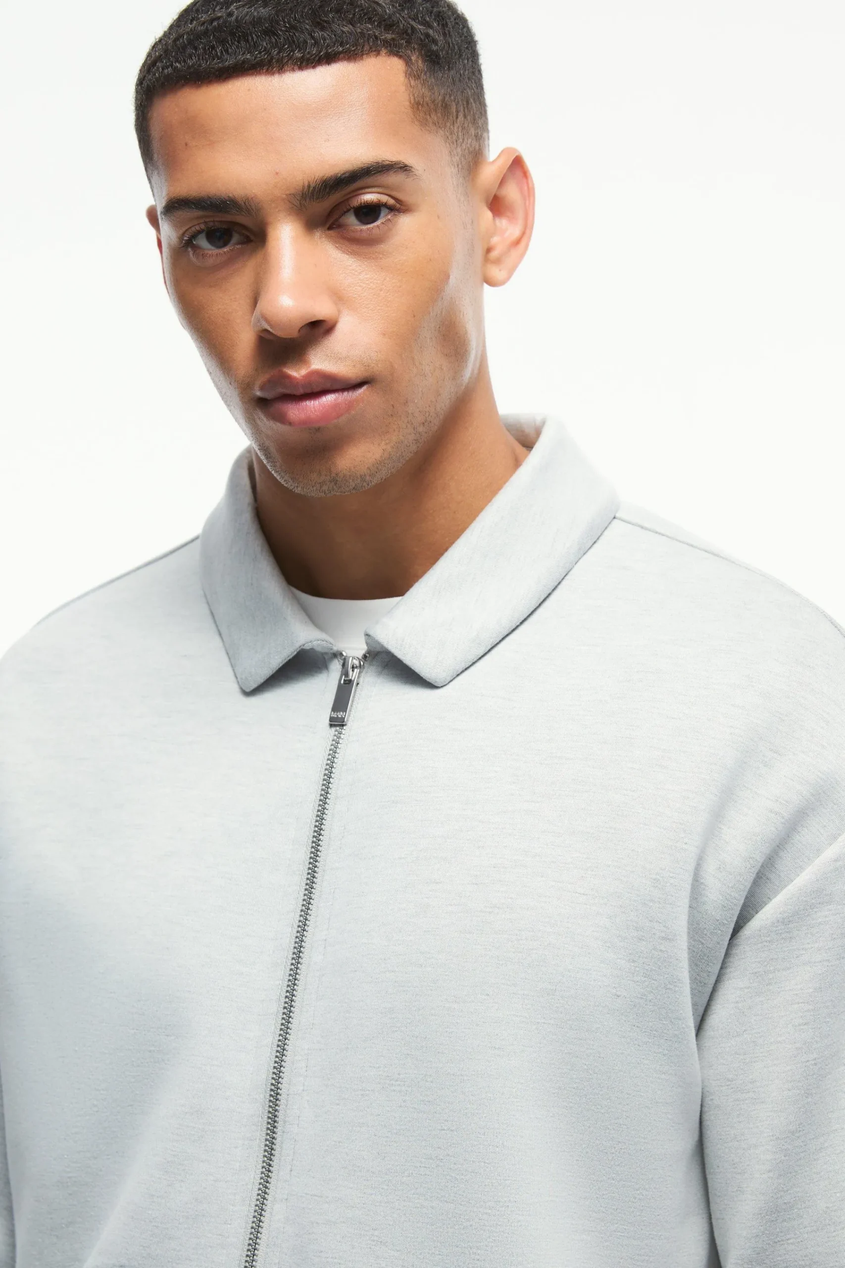 boohooMAN Oversized Boxy Zip Through Scuba Shirt | UK| Shirts|Sets & Co-Ords