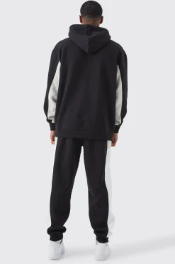 boohooMAN Oversized Branded Colour Block Hoodie | UK| Hoodies & Sweatshirts