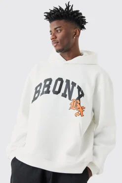 boohooMAN Oversized Bronx Varsity Hoodie | UK| Hoodies & Sweatshirts