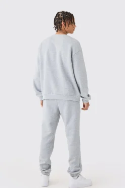 boohooMAN Oversized Bronx Varsity Sweatshirt Tracksuit | UK| Tracksuits