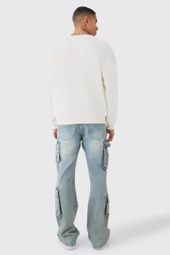 boohooMAN Oversized Bronx Varsity Sweatshirt | UK| Hoodies & Sweatshirts