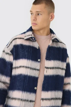 boohooMAN Oversized Brushed Check Overshirt | UK| Shirts