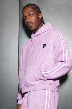 boohooMAN Oversized Brushed Heavyweight Taped Hoodie | UK| Hoodies & Sweatshirts