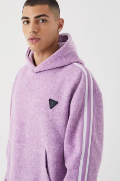 boohooMAN Oversized Brushed Heavyweight Taped Hoodie | UK| Hoodies & Sweatshirts