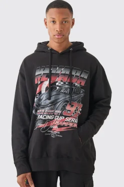 boohooMAN Oversized Car Graphic 97 Hoodie | UK| Hoodies & Sweatshirts