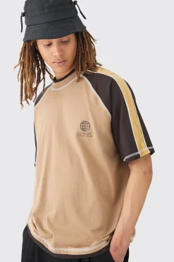 Oversized Carded Heavyweight Panelled Ofcl T-shirt | UK^boohooMAN Outlet