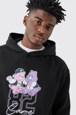 boohooMAN Oversized Care Bears Varsity License Hoodie | UK| Hoodies & Sweatshirts