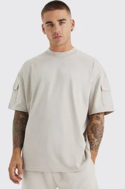 boohooMAN Oversized Cargo T-shirt Tracksuit | UK| Sets & Co-Ords|Tracksuits