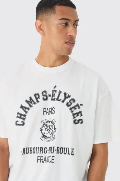 Oversized Champs-Elysees T-shirt | UK^boohooMAN Discount