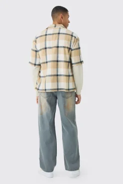 boohooMAN Oversized Check Revere Shirt | UK| Shirts