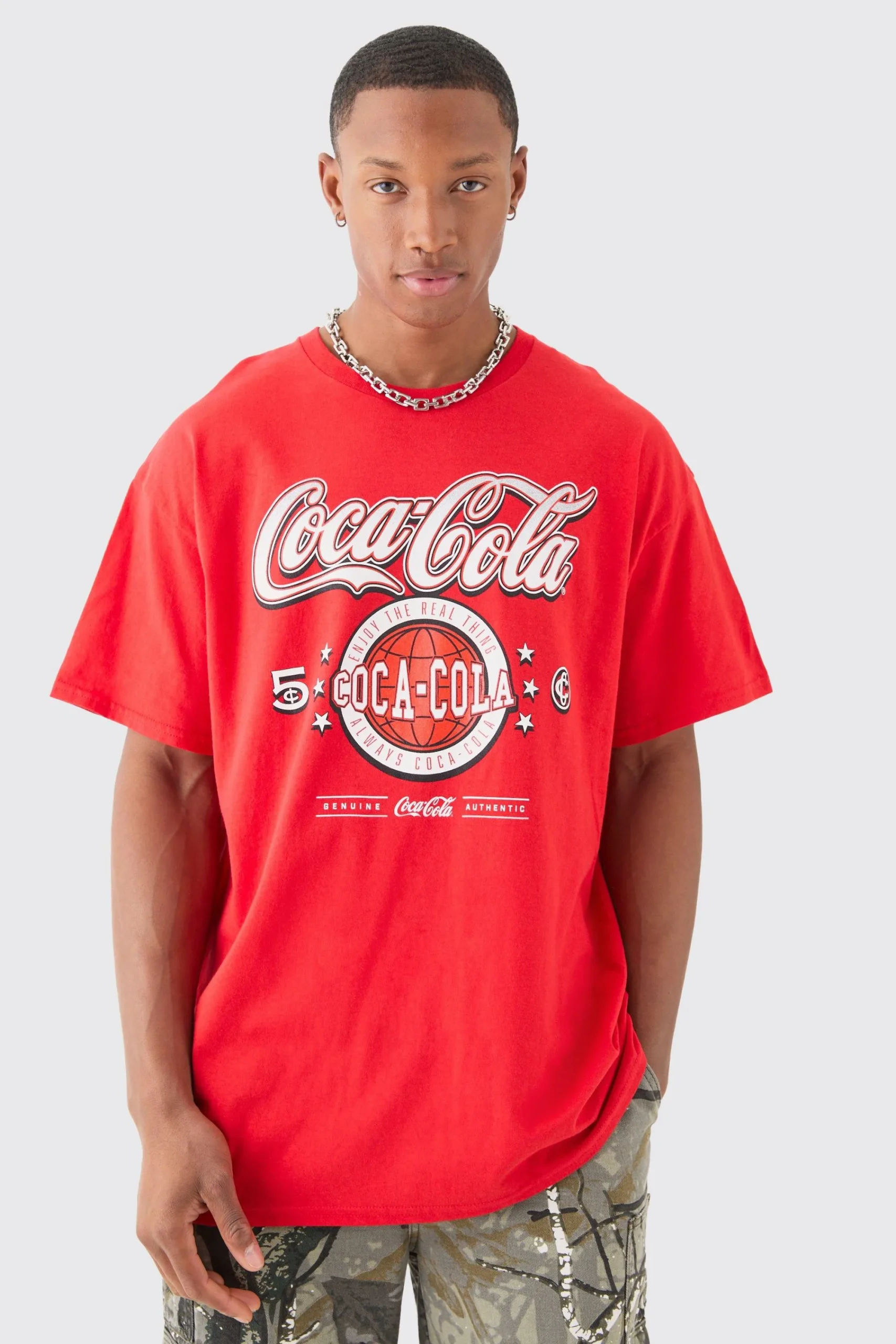 Oversized Coca Cola License T-shirt | UK^boohooMAN Hot