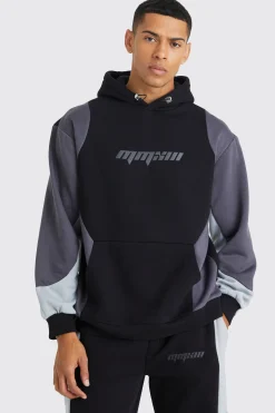 boohooMAN Oversized Colour Block Hooded Tracksuit | UK| Tracksuits