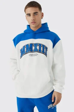 boohooMAN Oversized Colour Block Mmxiii Hooded Tracksuit | UK| Tracksuits