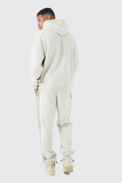 boohooMAN Oversized Colour Block Piped Tracksuit | UK| Tracksuits