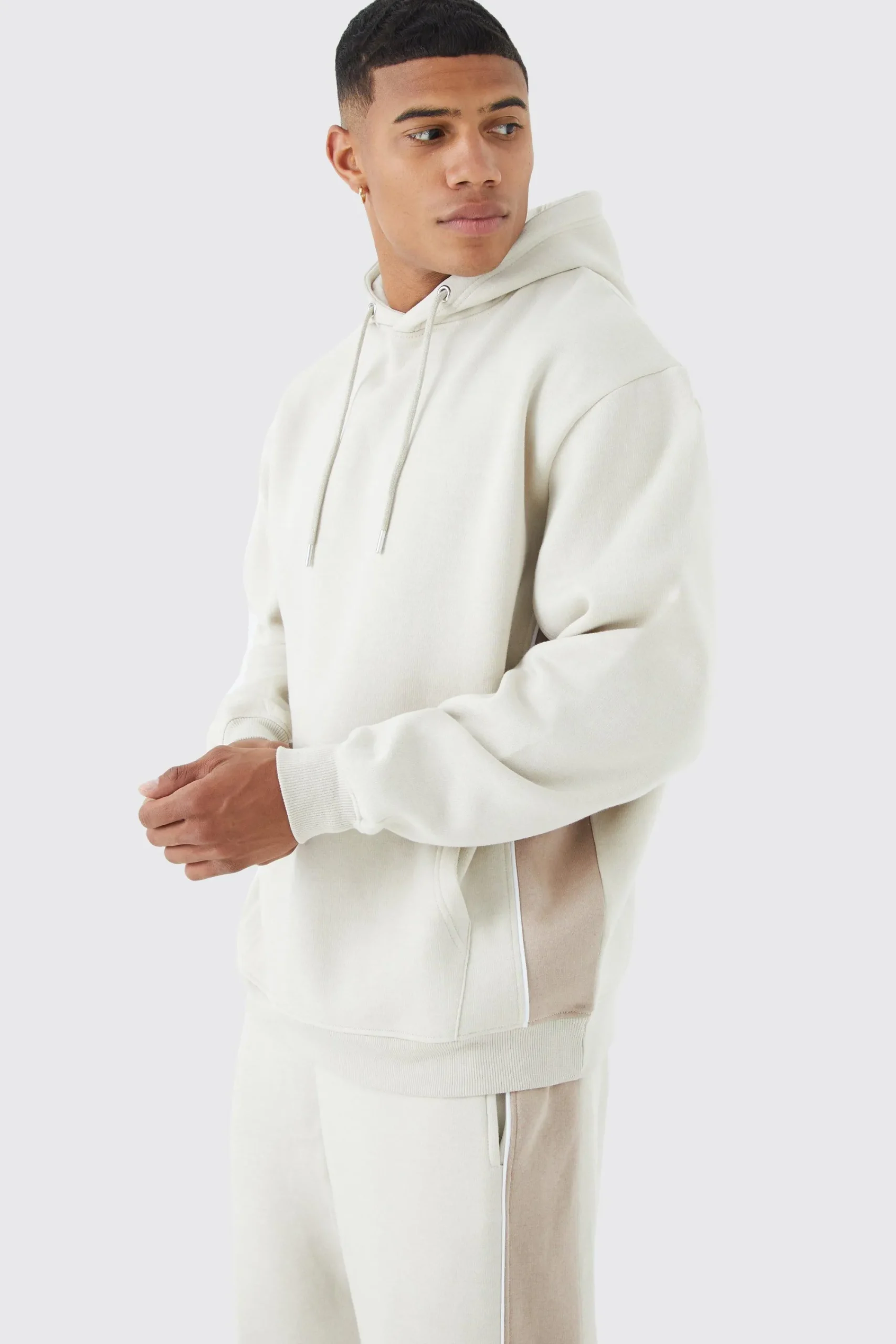 boohooMAN Oversized Colour Block Piped Tracksuit | UK| Tracksuits