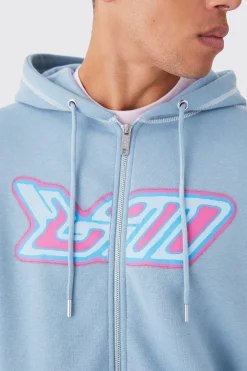 boohooMAN Oversized Contrast Stitch Heat Graphic Tracksuit | UK| Tracksuits