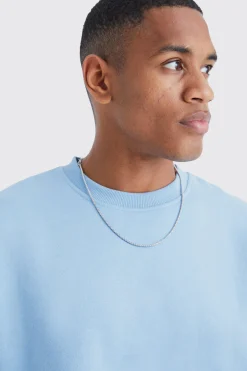 boohooMAN Oversized Crew Neck Sweatshirt | UK| Hoodies & Sweatshirts