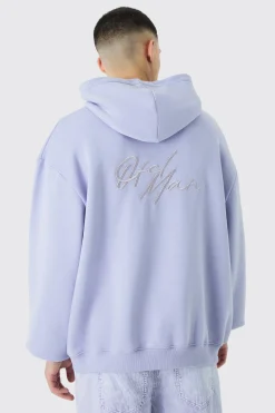 boohooMAN Oversized 3d Embroidered Ofcl Man Hoodie | UK| Hoodies & Sweatshirts