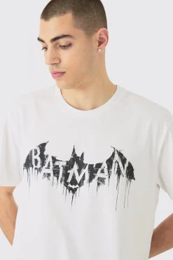 Oversized DC Batman Logo License T-shirt | UK^boohooMAN Hot