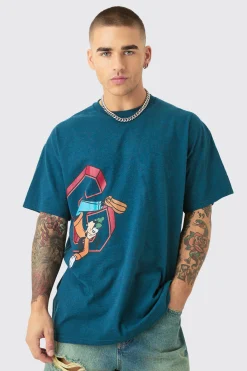 Oversized Disney Goofy License T-shirt | UK^boohooMAN Outlet