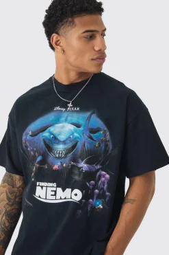 Oversized Disney Pixar Finding Nemo License Print T-shirt | UK^boohooMAN