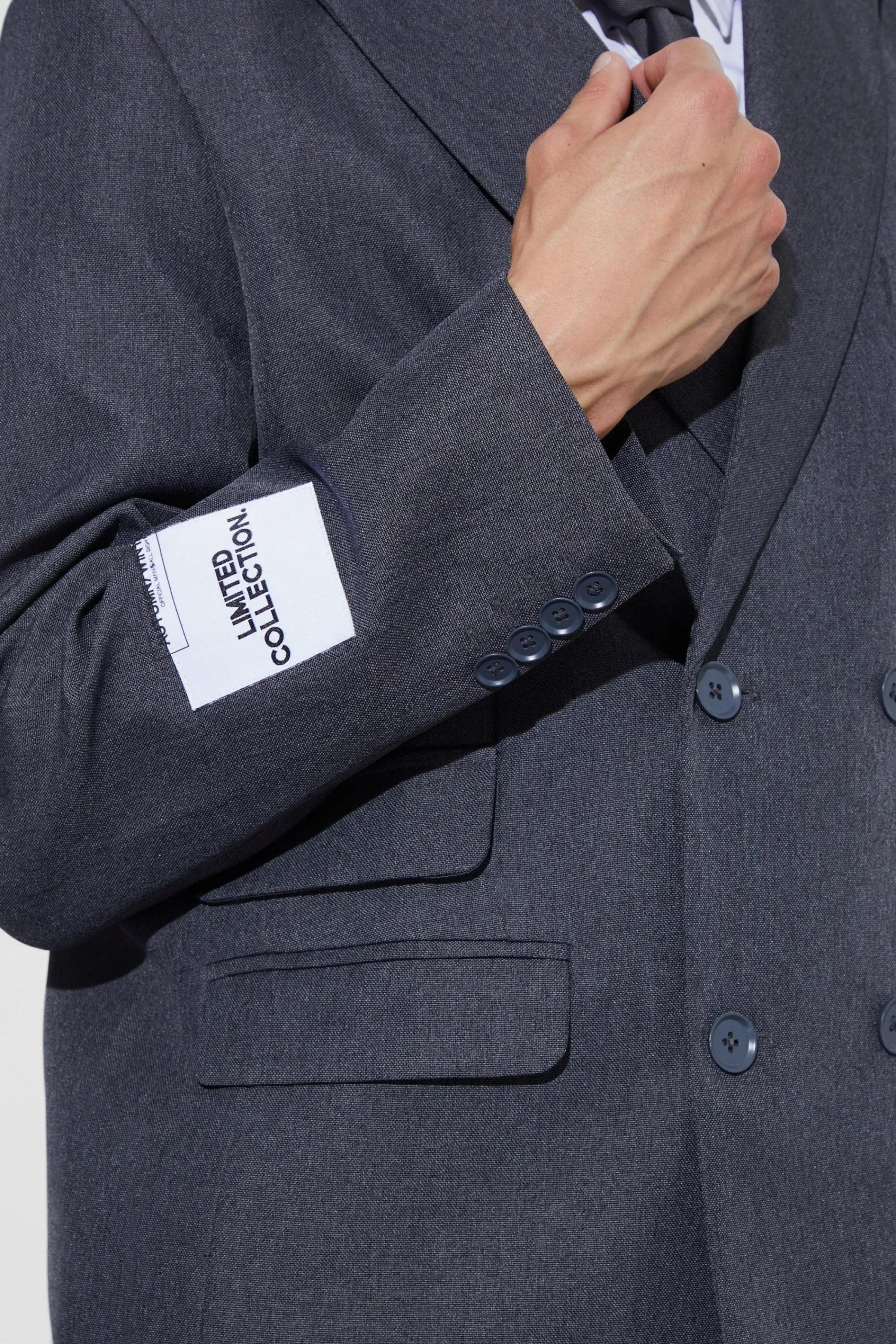 boohooMAN Oversized Double Breasted Textured Blazer | UK| Suits & Tailoring