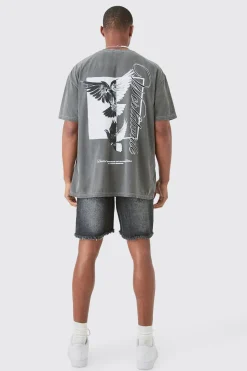 Oversized Dove Worldwide Back Print T-shirt | UK^boohooMAN Clearance