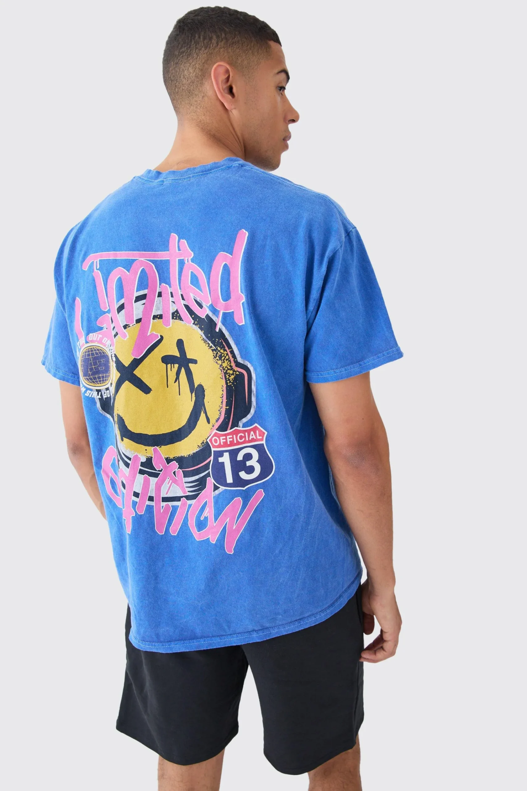 boohooMAN Oversized Drip Face T-shirt Set | UK| Tracksuits