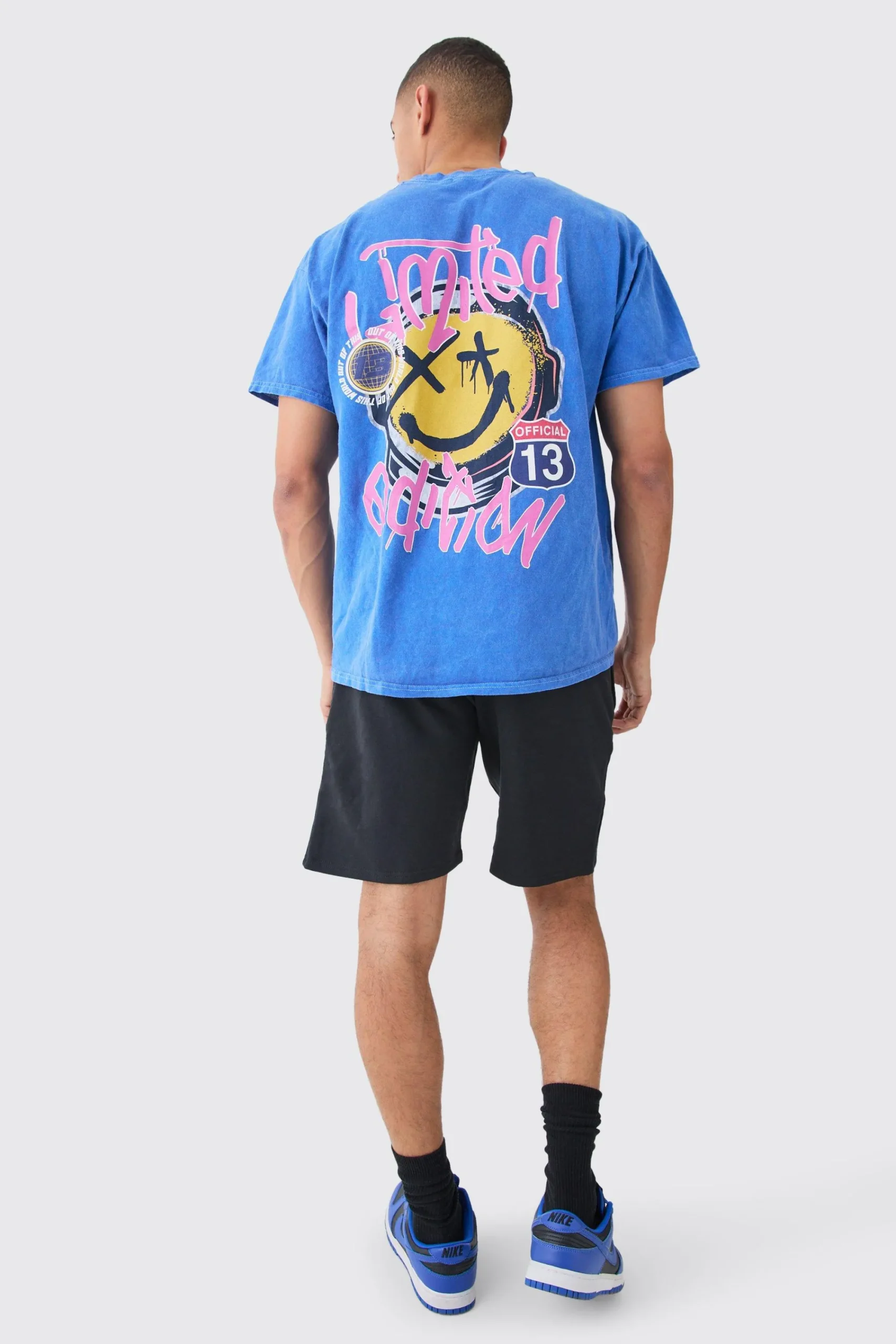 boohooMAN Oversized Drip Face T-shirt Set | UK| Tracksuits