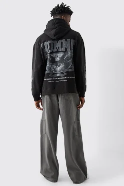 boohooMAN Oversized Eagle Homme Hoodie | UK| Hoodies & Sweatshirts