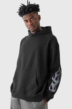 boohooMAN Oversized Eagle Homme Hoodie | UK| Hoodies & Sweatshirts