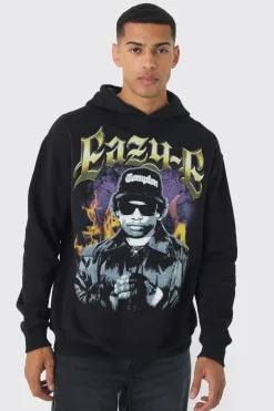 boohooMAN Oversized Eazy E License Print Hoodie | UK| Hoodies & Sweatshirts