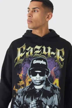 boohooMAN Oversized Eazy E License Print Hoodie | UK| Hoodies & Sweatshirts