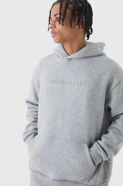 boohooMAN Oversized Embossed Worldwide Hoodie | UK| Hoodies & Sweatshirts