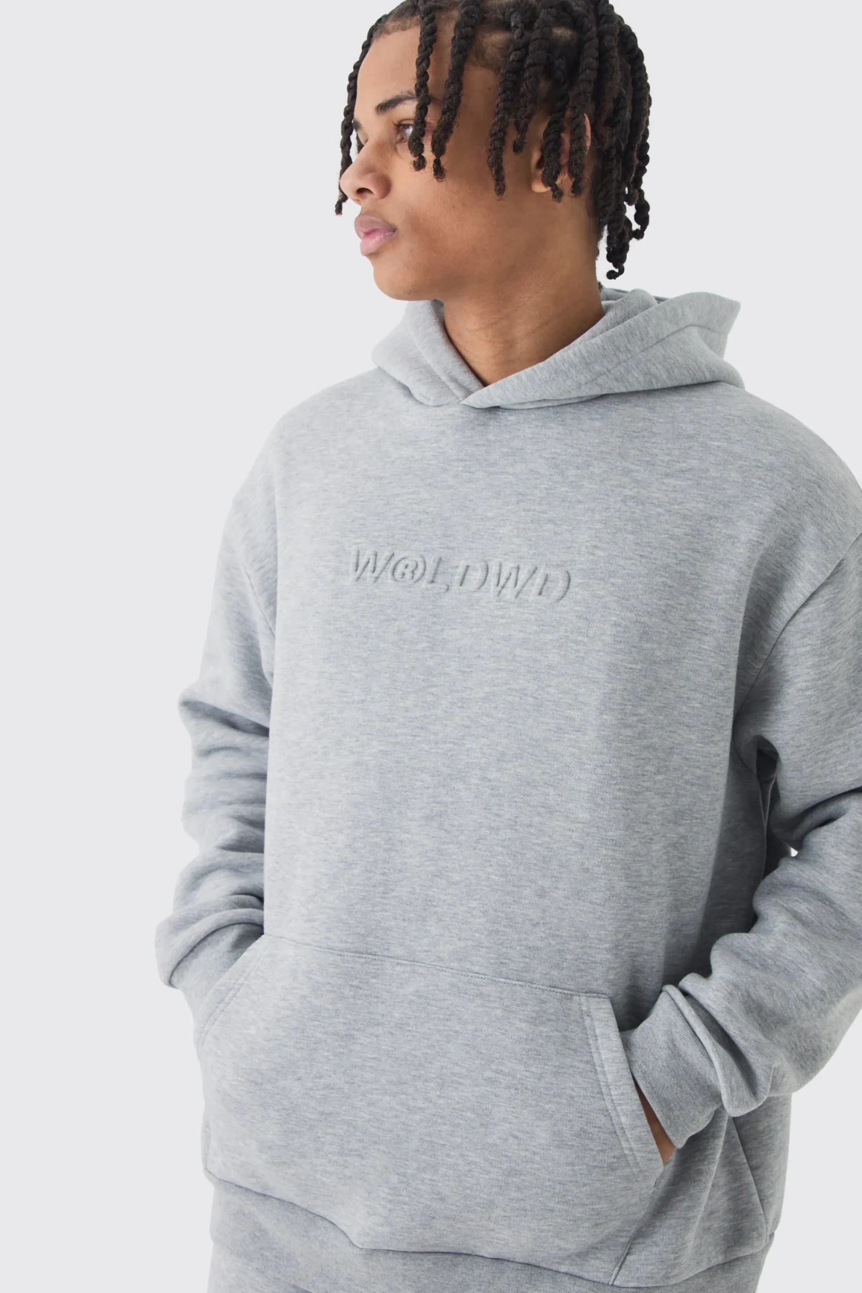 boohooMAN Oversized Embossed Worldwide Hoodie | UK| Hoodies & Sweatshirts