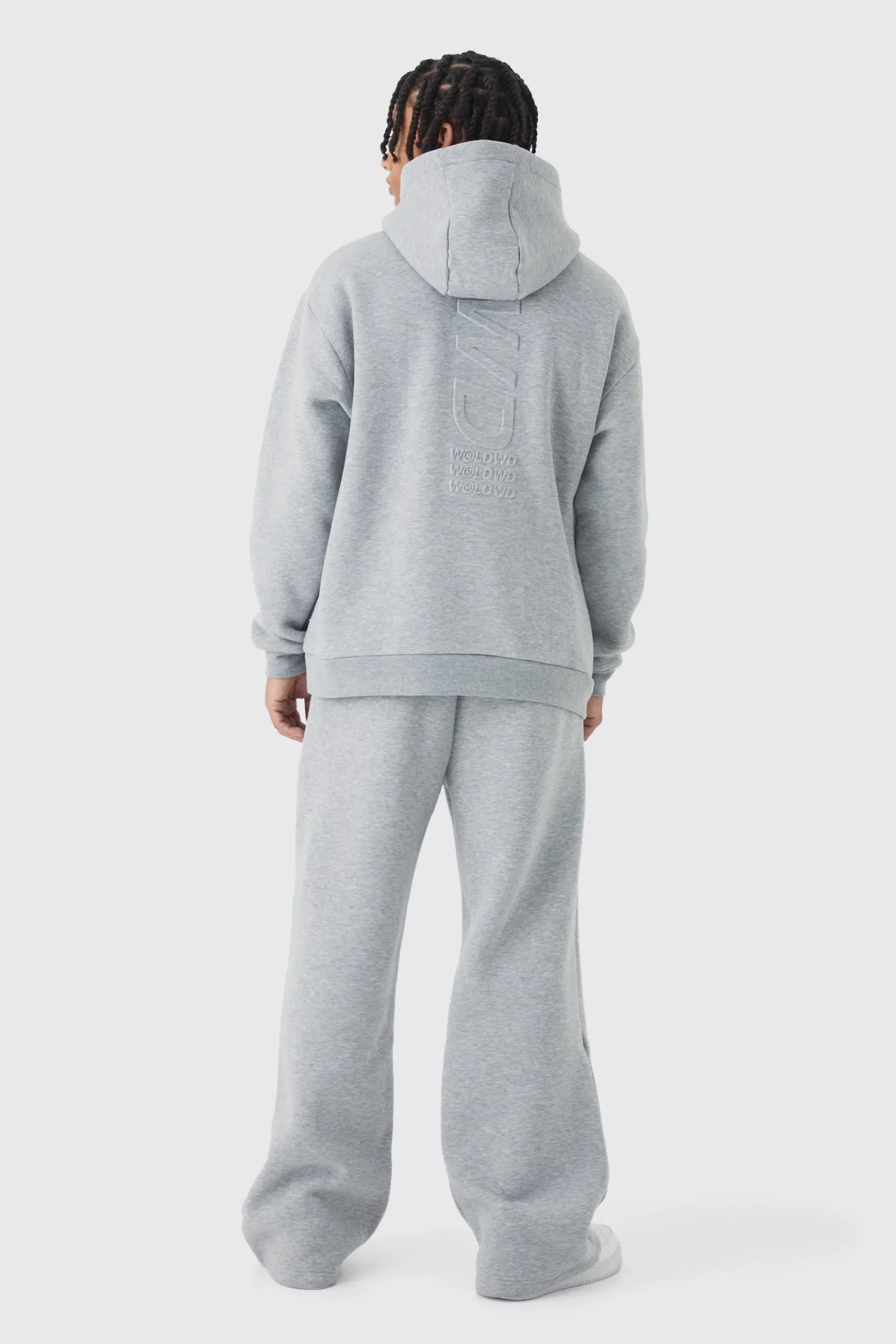 boohooMAN Oversized Embossed Worldwide Hoodie | UK| Hoodies & Sweatshirts