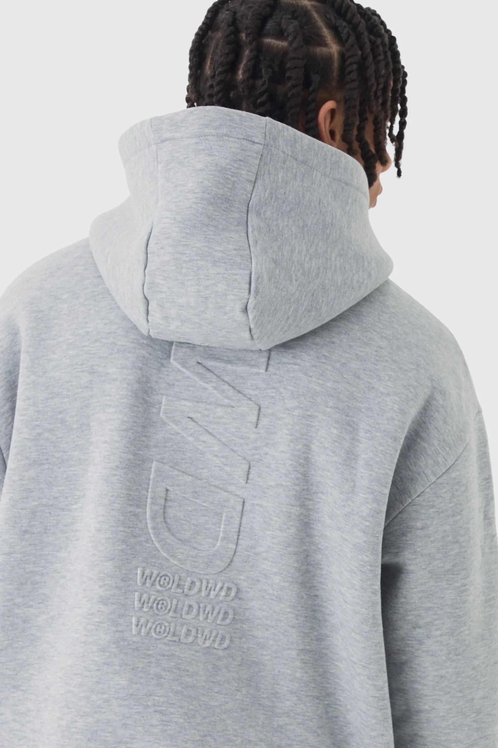 boohooMAN Oversized Embossed Worldwide Hoodie | UK| Hoodies & Sweatshirts