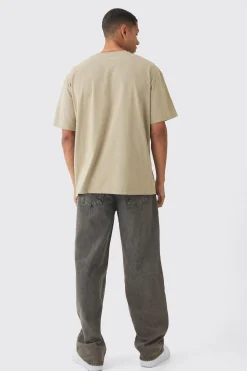 Oversized Embroidered T-Shirt | UK^boohooMAN New