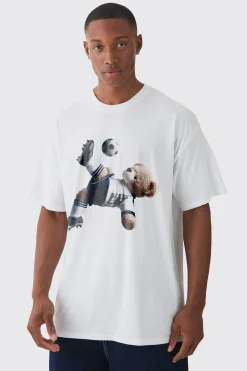 Oversized England Teddy Bear T-Shirt | UK^boohooMAN