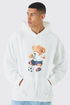 boohooMAN Oversized England Teddy Bear Hoodie | UK| Hoodies & Sweatshirts