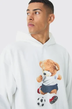 boohooMAN Oversized England Teddy Bear Hoodie | UK| Hoodies & Sweatshirts